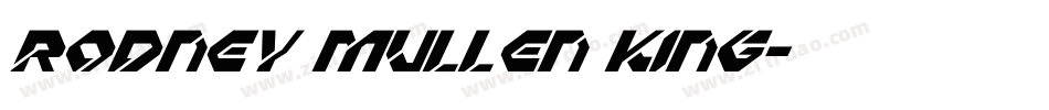 Rodney Mullen King字体转换